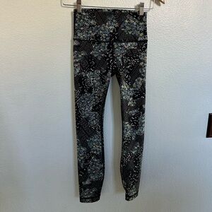 lululemon athletica Black Floral/paisley  Leggings